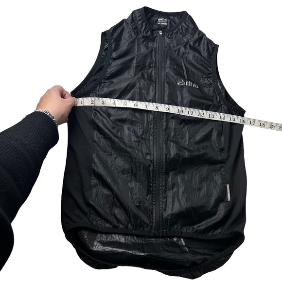 DHB Cycle Apparel Black Bike Vest Jersey Womens 10 Sleeveless Full Zip High Neck - Picture 7 of 9